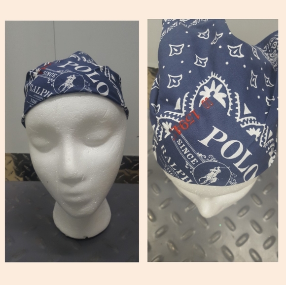 RARE! Polo Ralph Lauren Navy Blue Handkerchief. - Picture 3 of 5